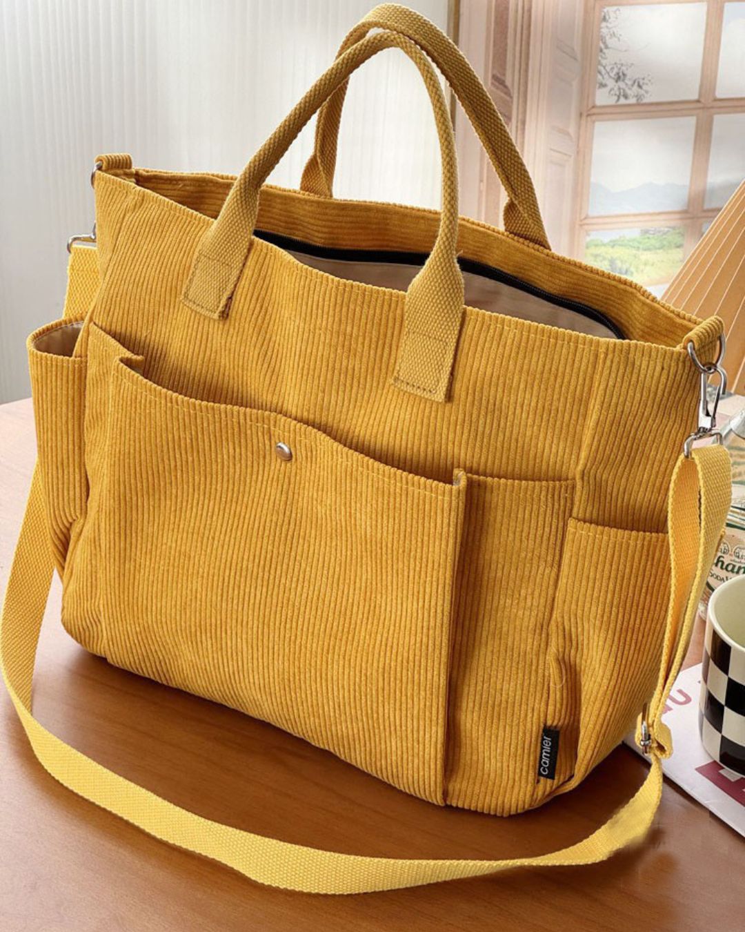 Corduroy Shoulder Bag