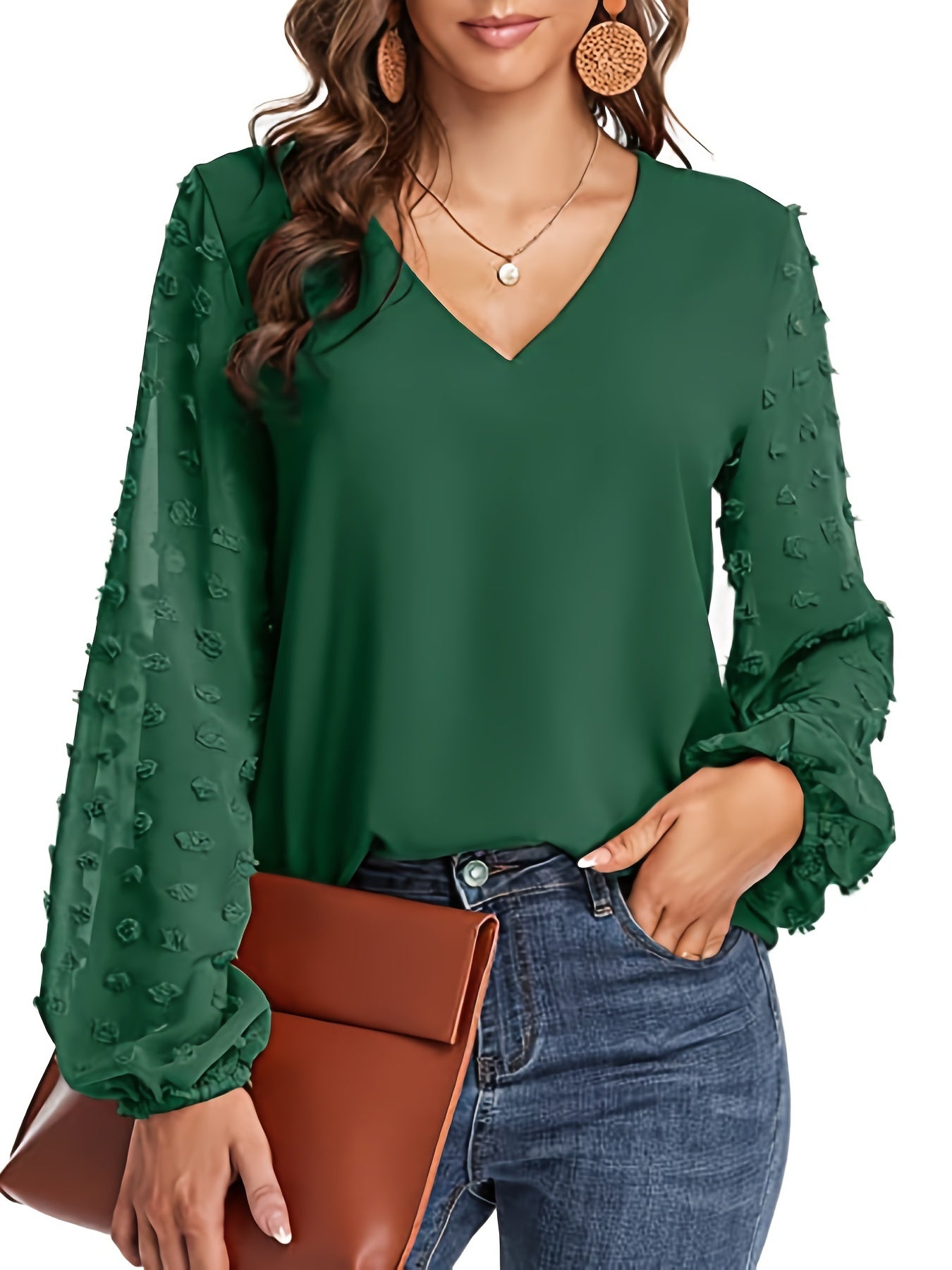 Wilma | Blouse met Luchtige Mouwen