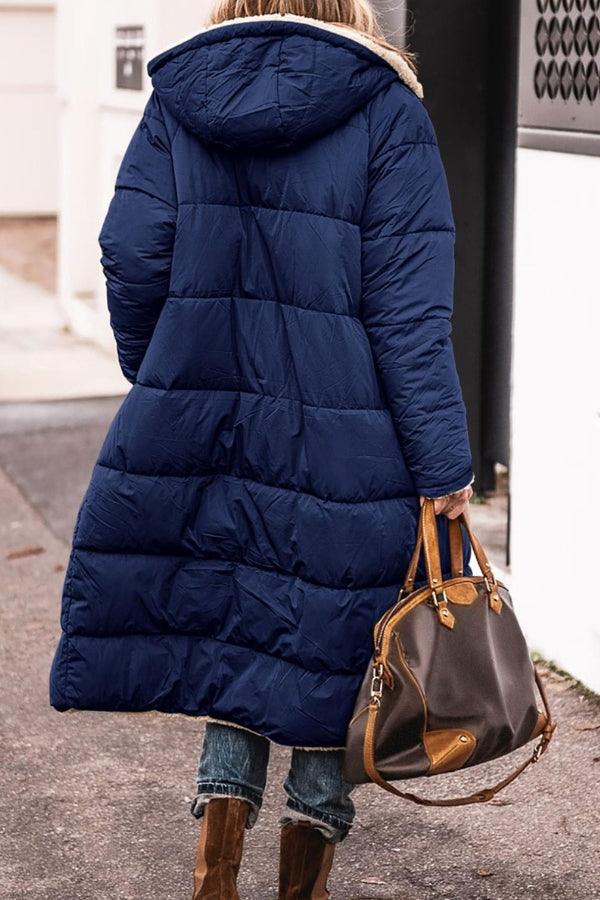 Reversible Sherpa-Lined Puffer Coat