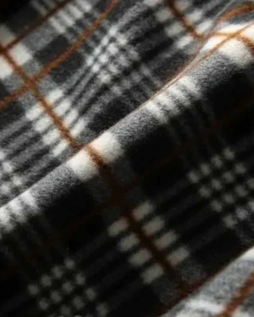 Plaid Lined Knit Jacket