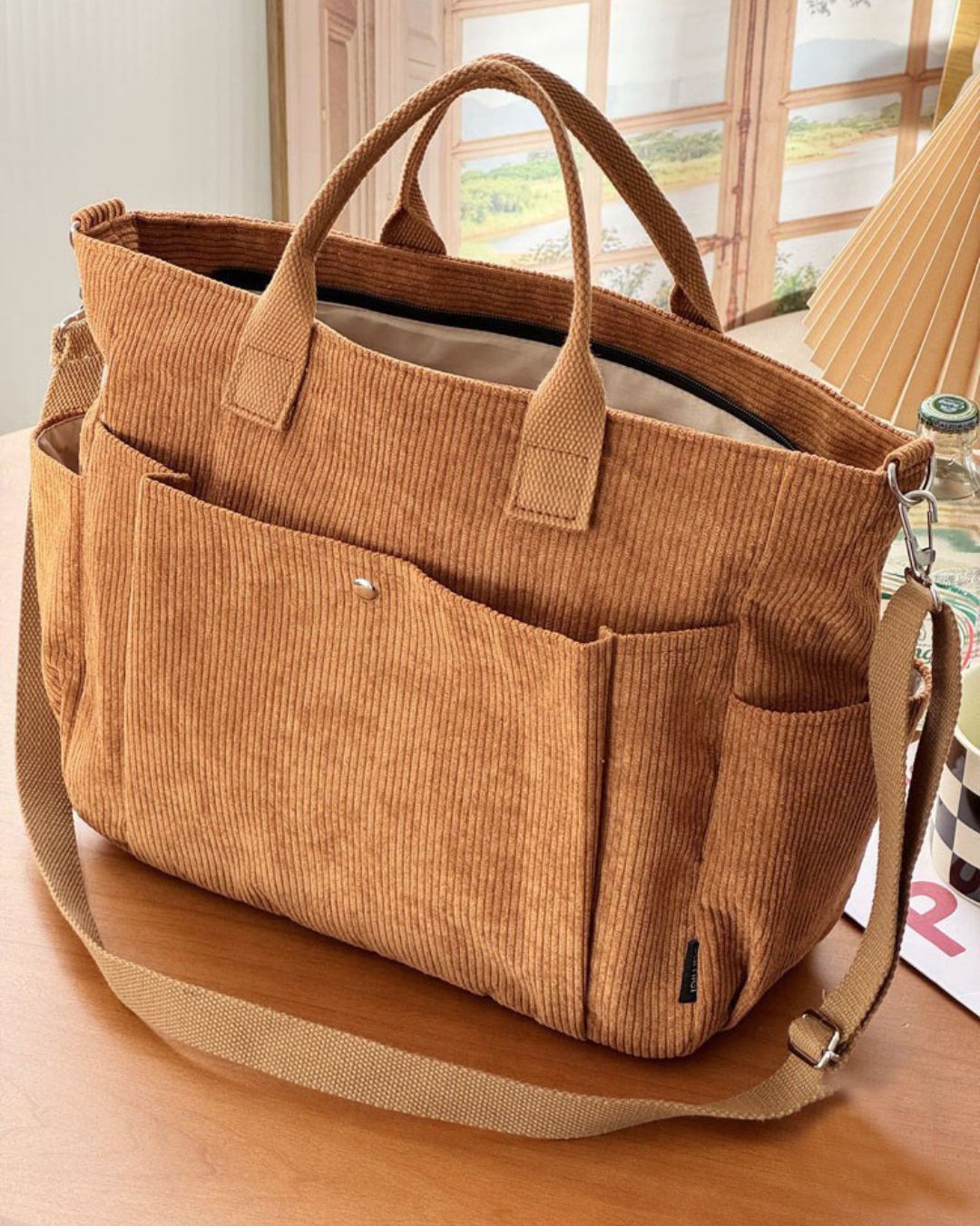 Corduroy Shoulder Bag