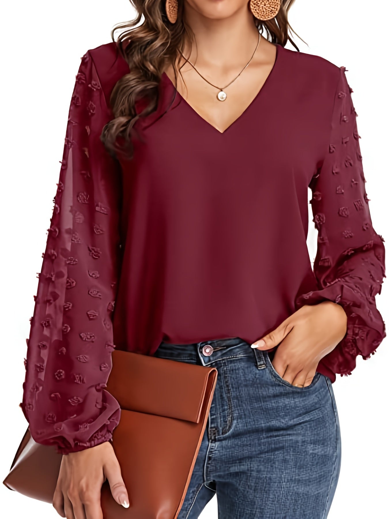 Wilma | Blouse met Luchtige Mouwen