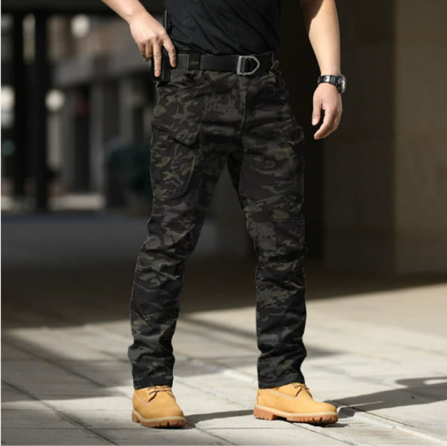 Tactical Outdoor Stretch Overalls Loose Soft Shell Pants Waterproof