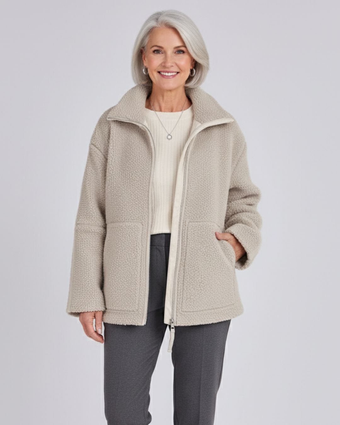 Cozy Fleece Zip Jacket