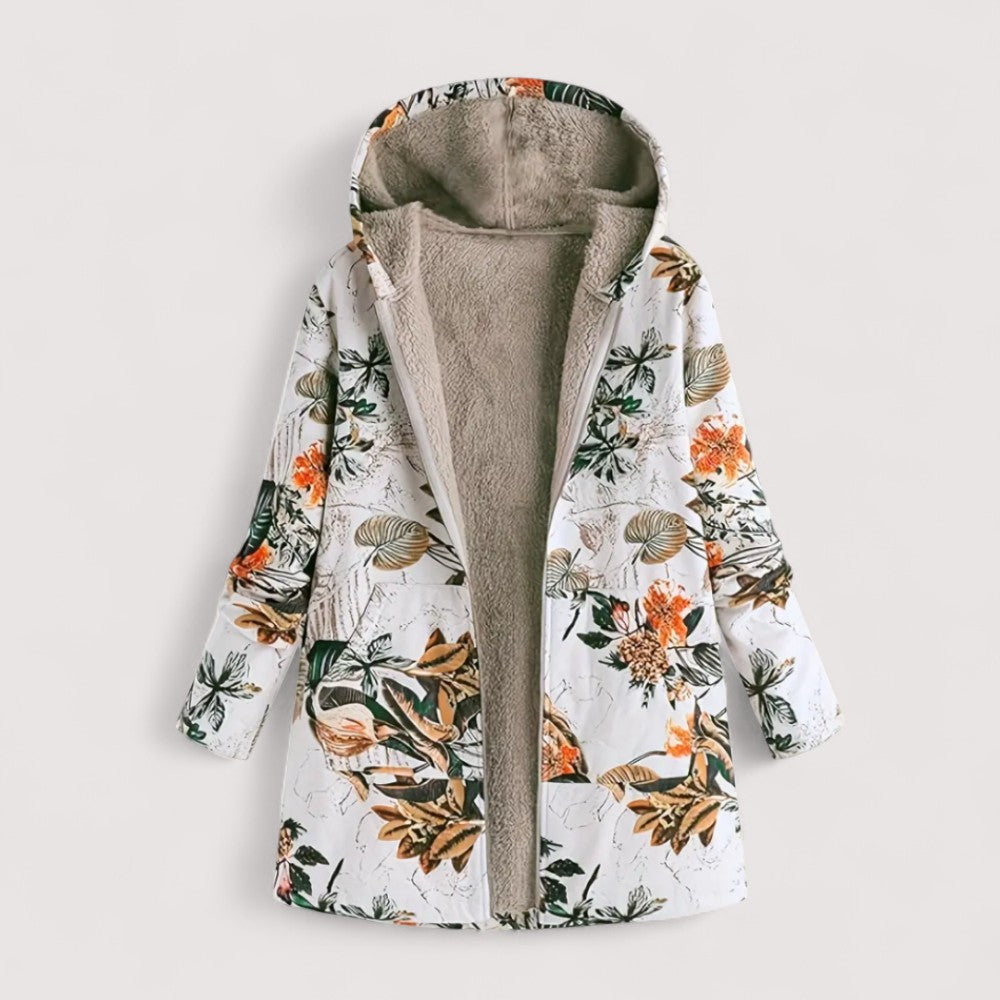 Noor | Warme Jas met Fleecevoering en Print