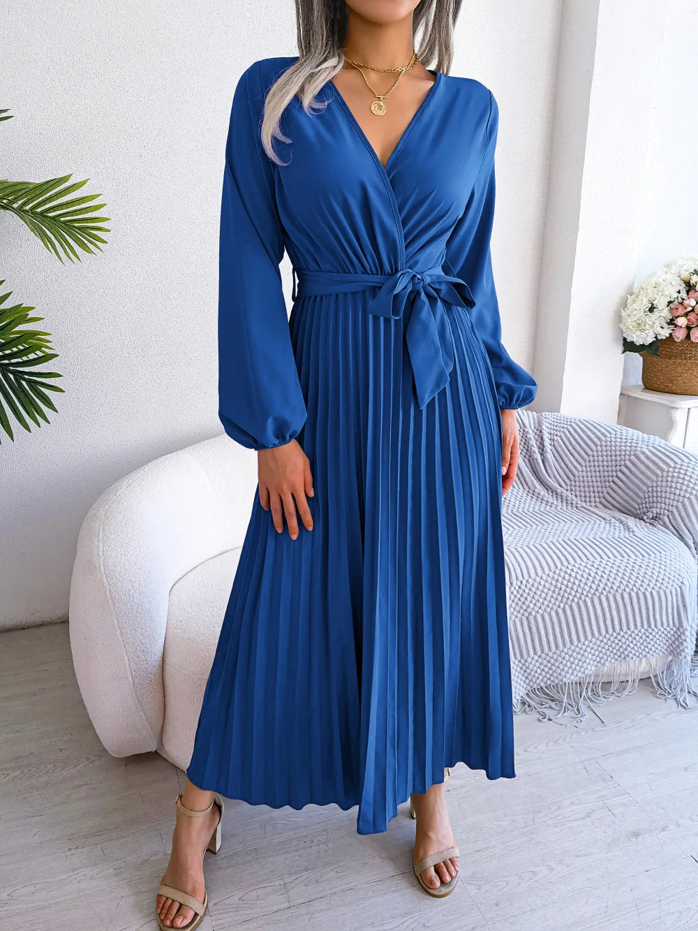 Thea | Elegante Plissé Jurk