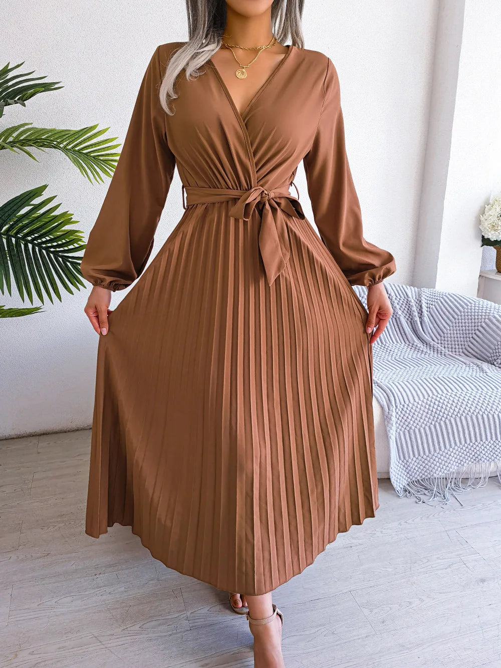 Thea | Elegante Plissé Jurk