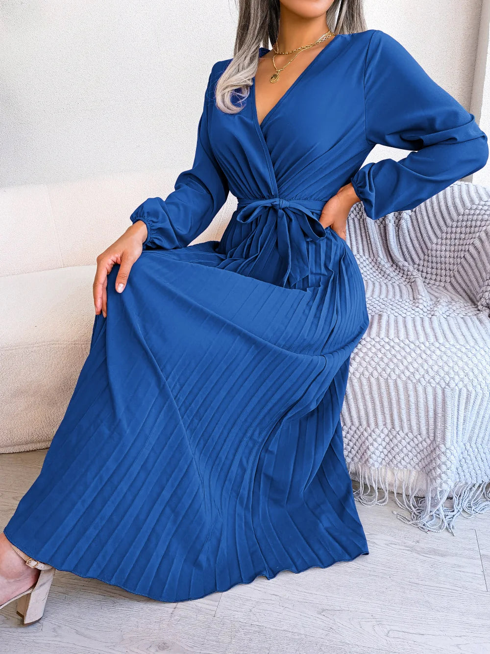 Thea | Elegante Plissé Jurk