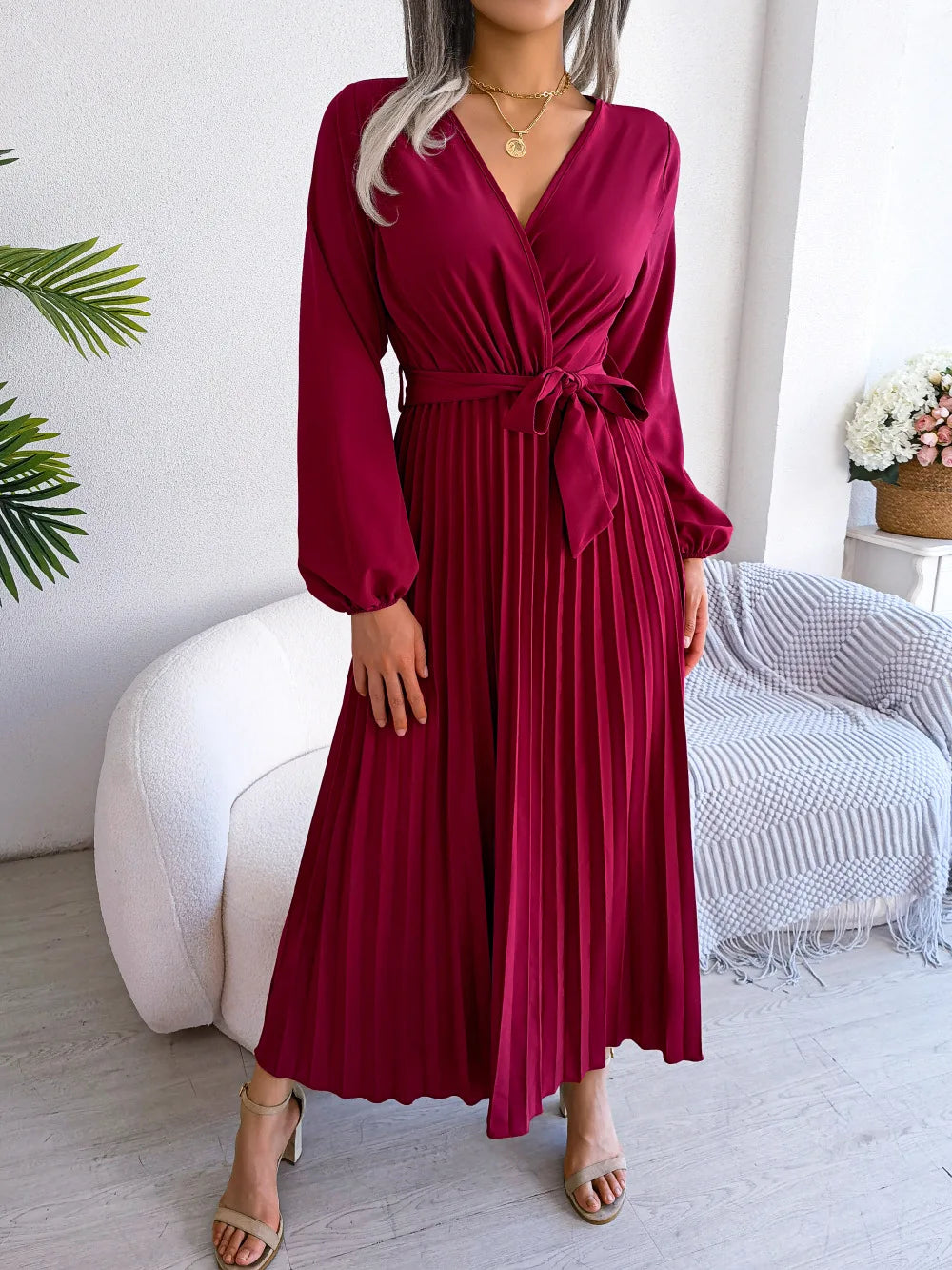 Thea | Elegante Plissé Jurk