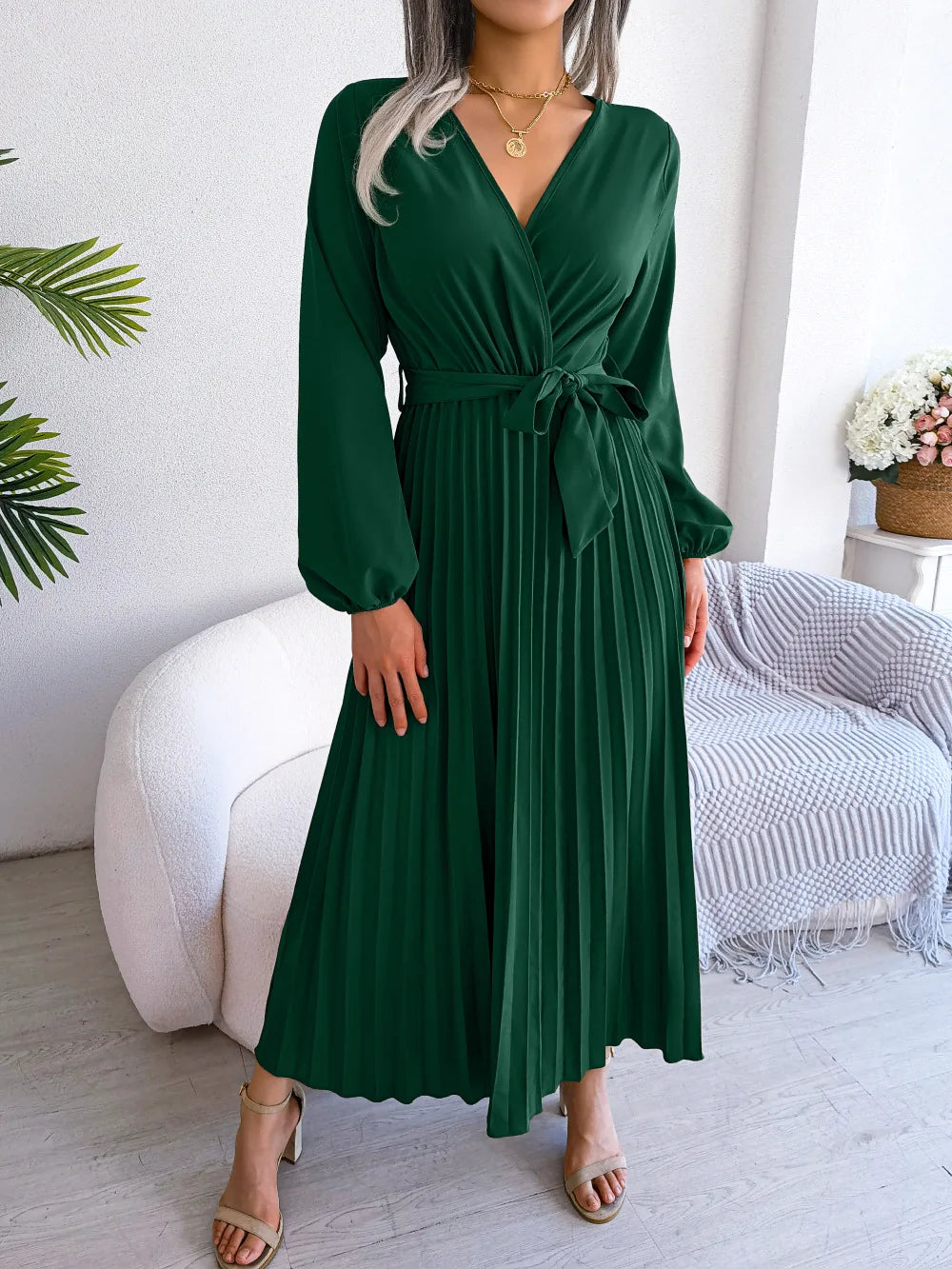 Thea | Elegante Plissé Jurk