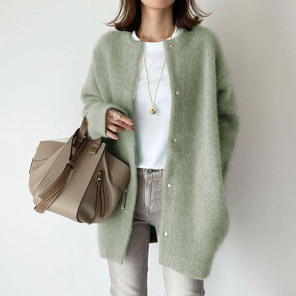 Soft Button Cardigan Coat