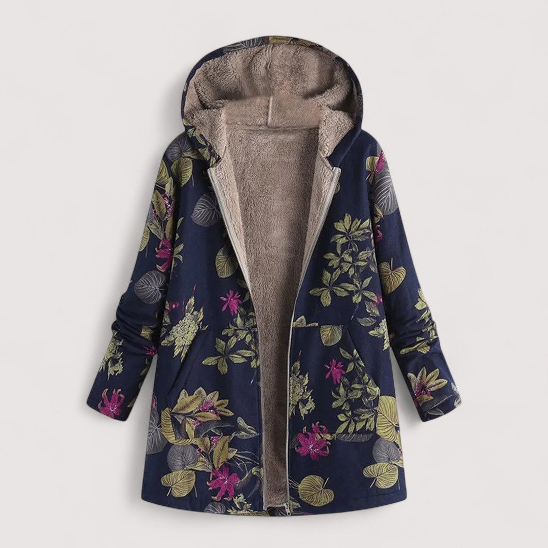 Noor | Warme Jas met Fleecevoering en Print