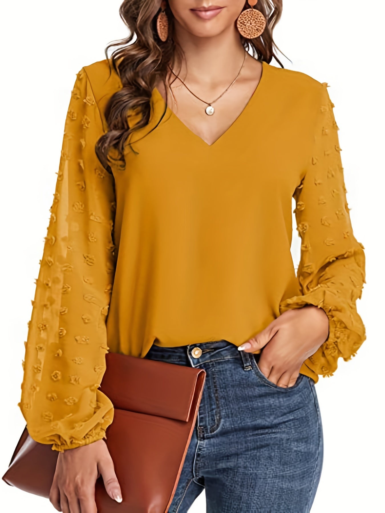 Wilma | Blouse met Luchtige Mouwen