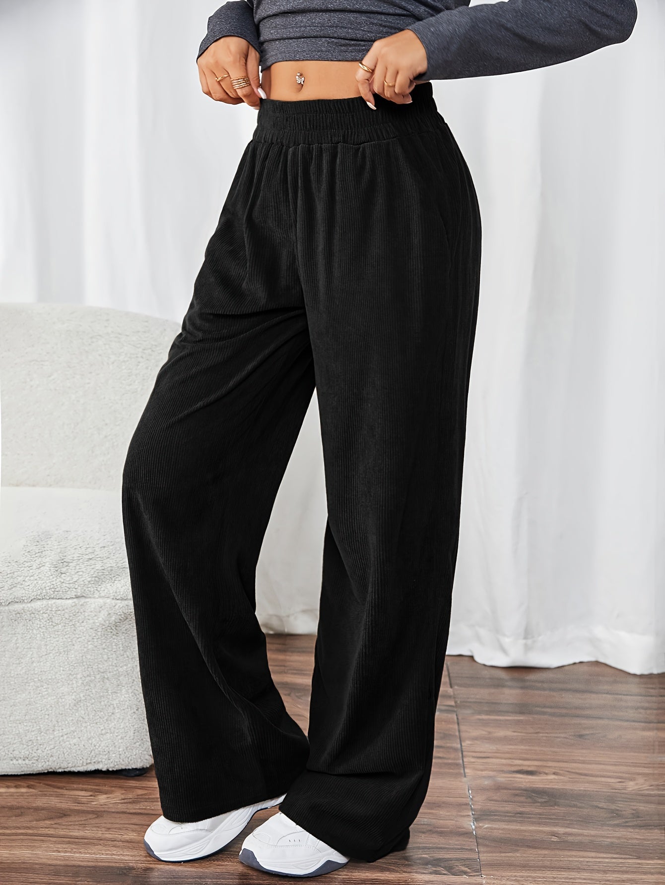 Angelien | Comfortabele Retro Corduroy Sportbroek Set
