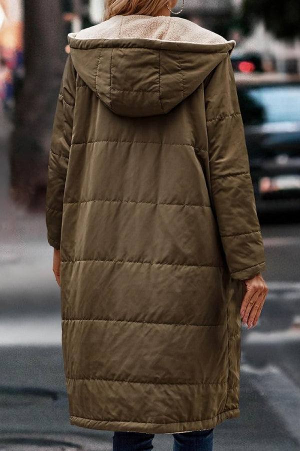Reversible Sherpa-Lined Puffer Coat