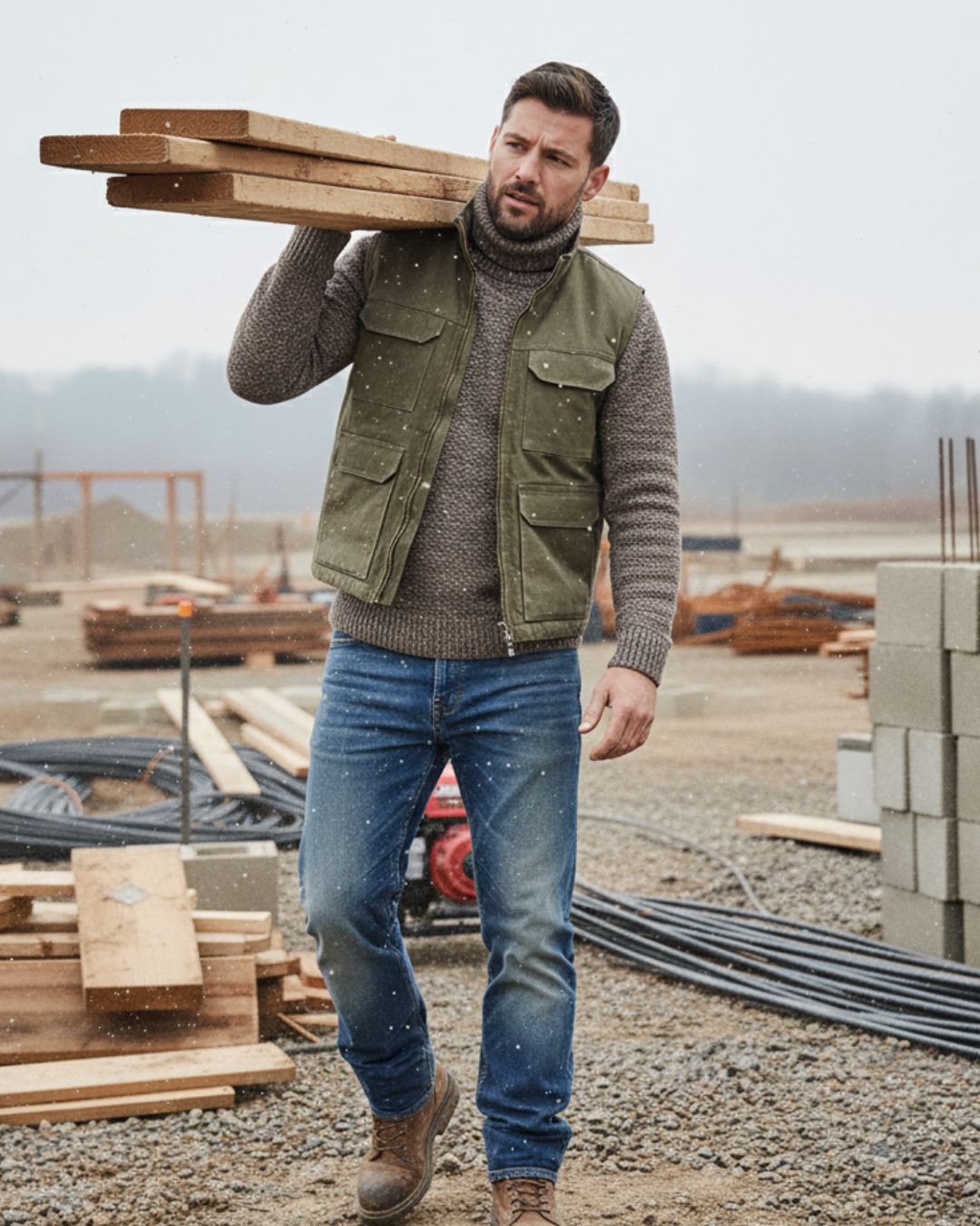 Heavy Duty Knit Turtleneck