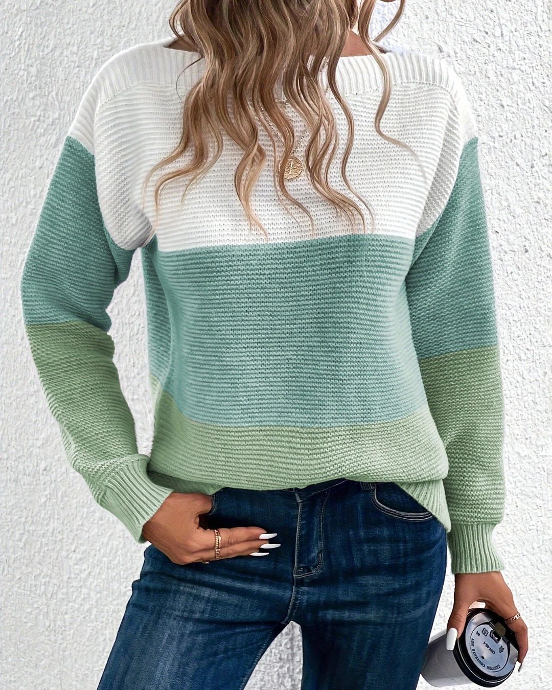 Colorblock Knit Sweater