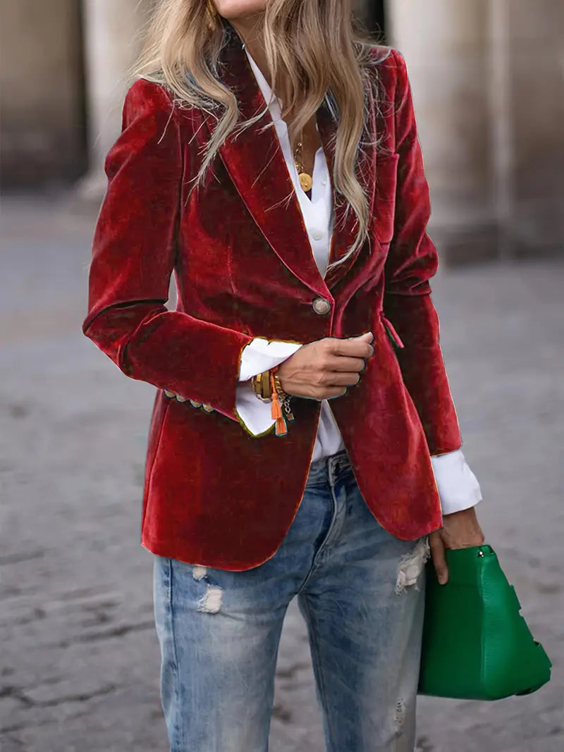 Valerie | Fluwelen Blazer