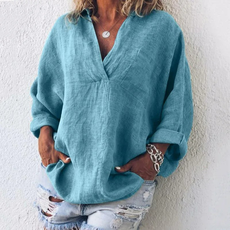 Carole | Zomerse Blouse met Relaxte Pasvorm