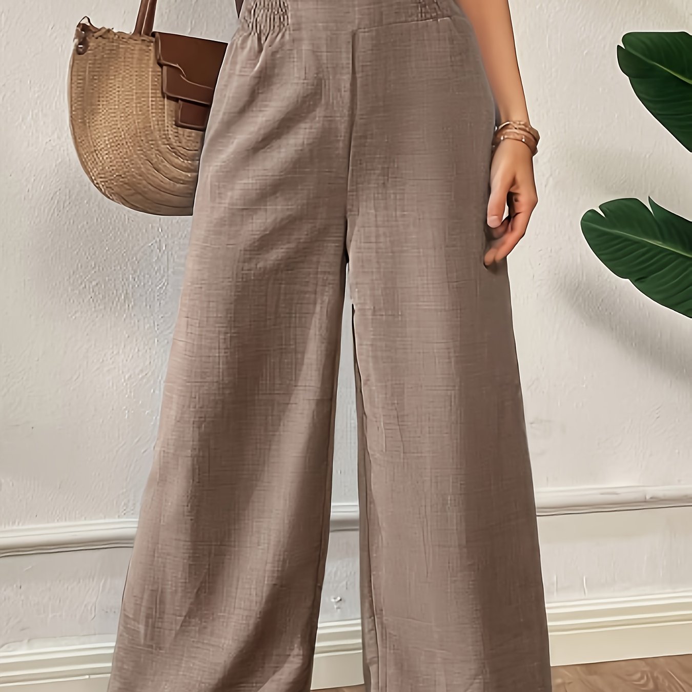 Beatrix | Elegante Effen Wijde Broek