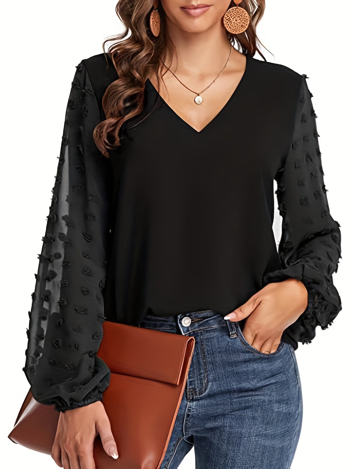 Wilma | Blouse met Luchtige Mouwen