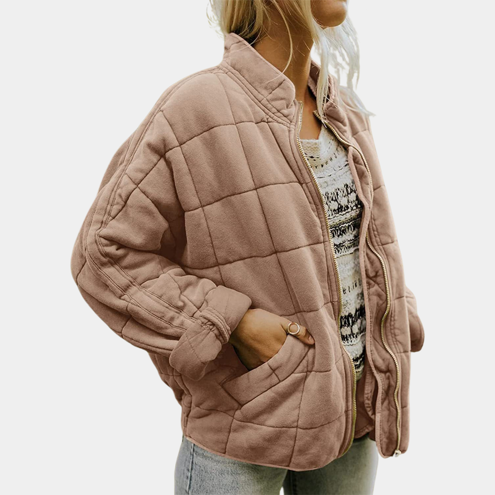 Corina | Stijlvolle Winterjas Met Rits