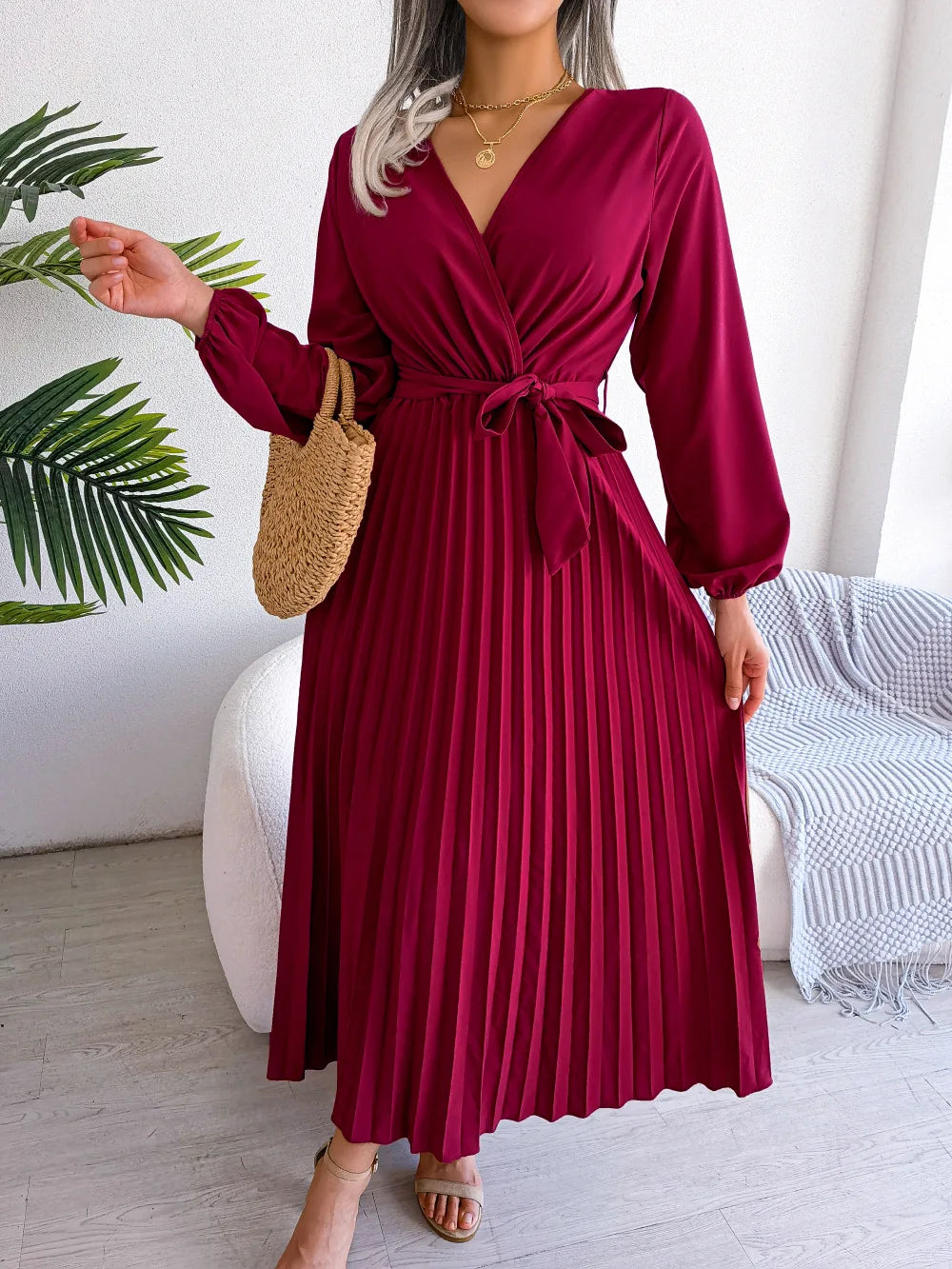 Thea | Elegante Plissé Jurk