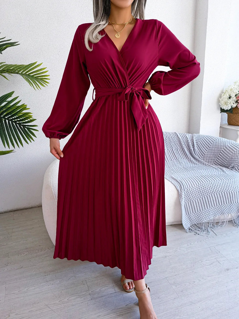 Thea | Elegante Plissé Jurk