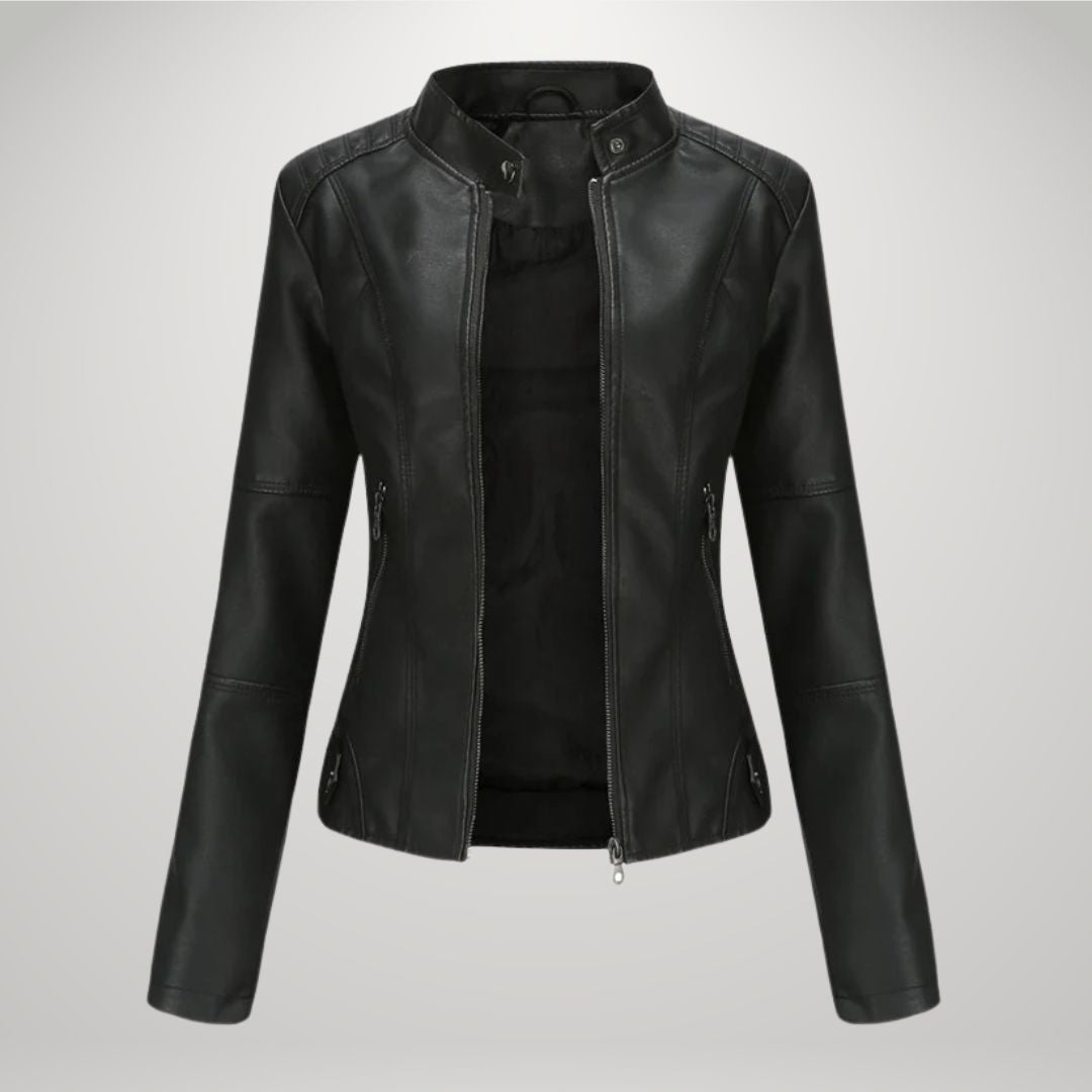 Silvia | Klassieke Leren Bikerjas